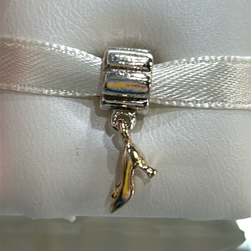 RETIRED Stiletto Shoe Charm with 14K Gold